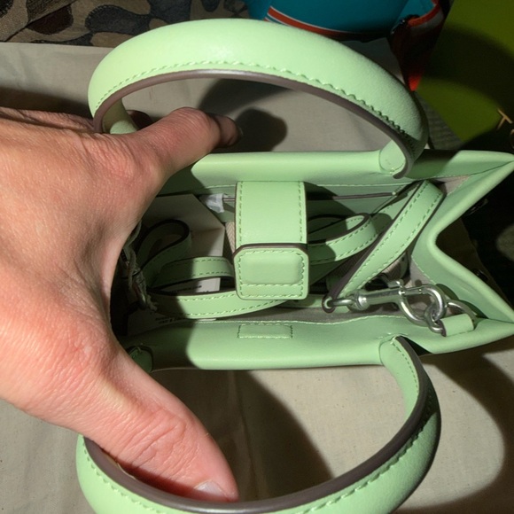 Nwt tory burch mini ella bio tote mint leaf - Picture 2 of 4